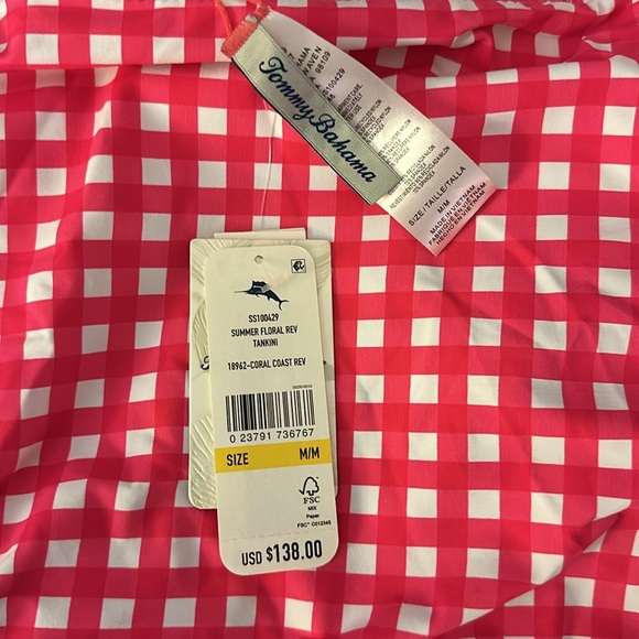 Tommy Bahama reversible tankini. - Picture 6 of 7